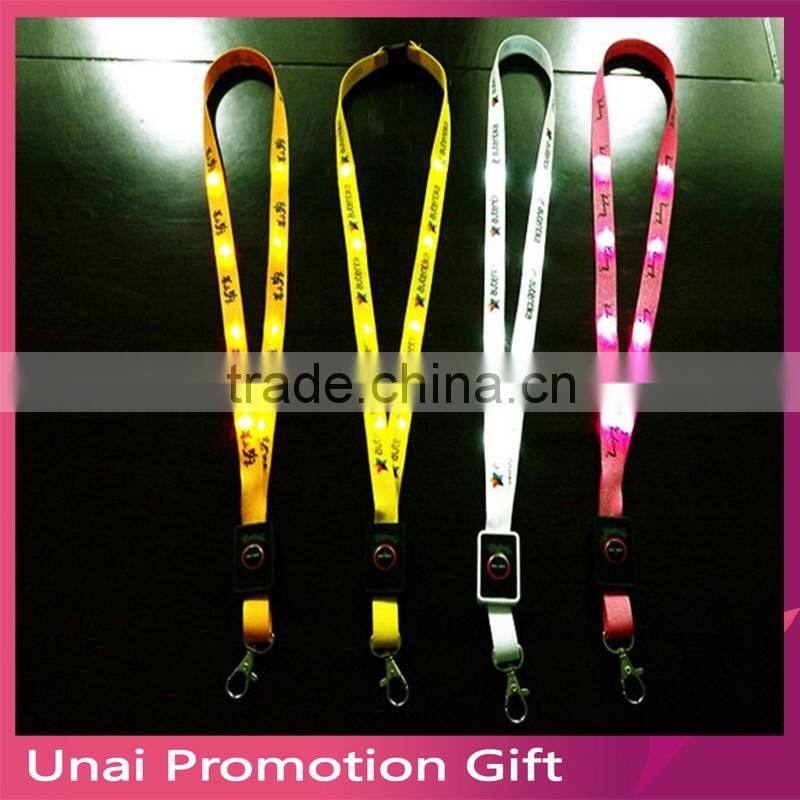 LED Flashing light up Lanyard with Laser LOGO