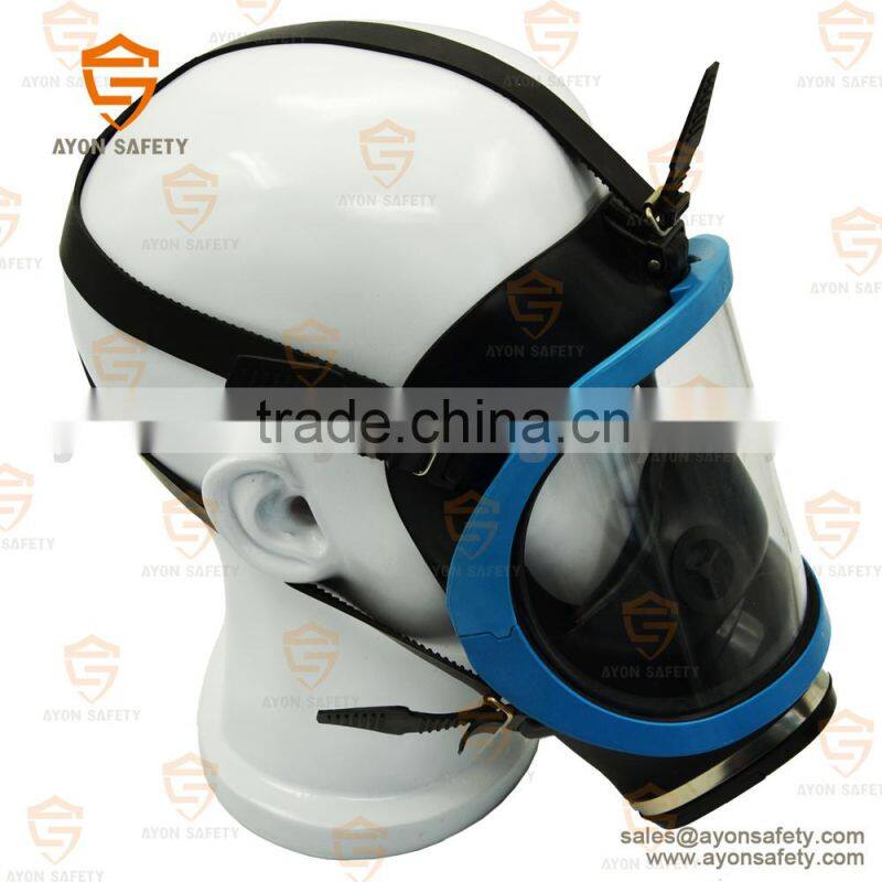 Full face gas mask- Blue single cartridge for firefighting-Ayonsafety