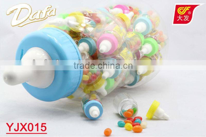 soft candy fruit jelly bean packed in nipple bottle toy candy