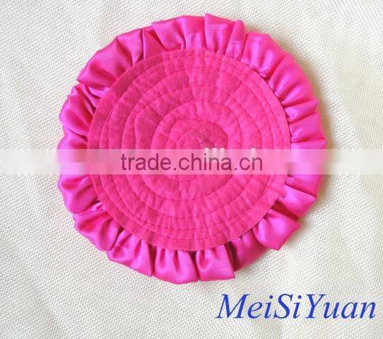 Supply Decorative Handmade Satin Ribbon Flowers giant layer trim flower hat and garment accessories