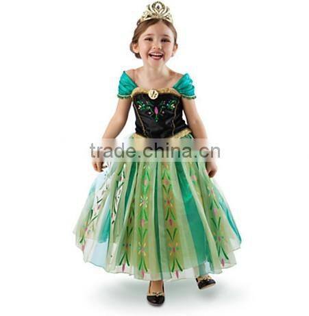 ELSA ANNA dress in frozen, pricess wedding dress, party dress, cosplay costume, girl skirt