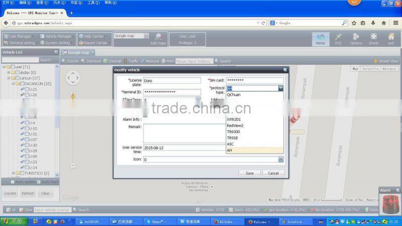 gprs mobile phone tracking system compatible most gps tracker made in China