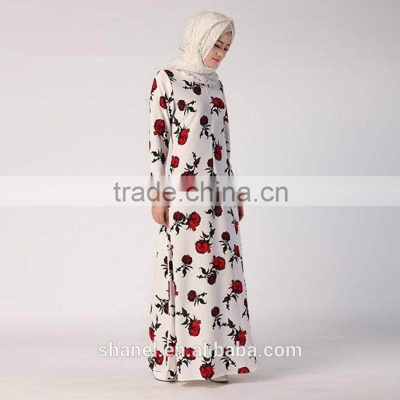 modern floral muslim abaya dubai islamic abaya dress