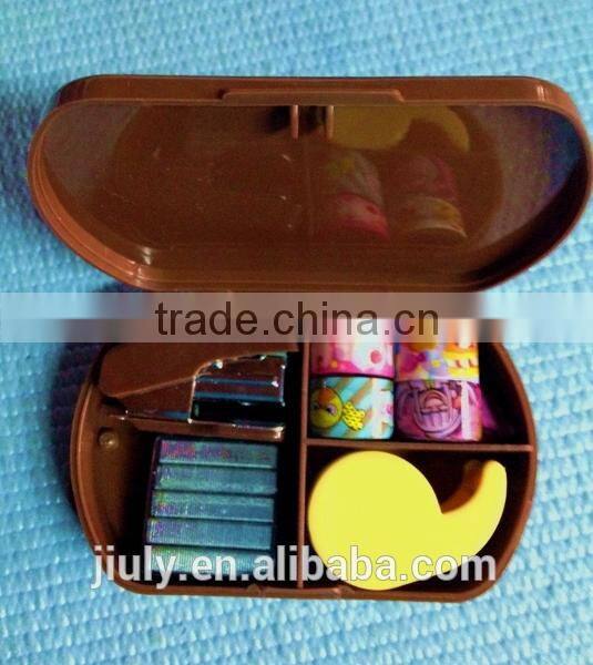 scissor tape and stapler set heart shape stationery set for kids