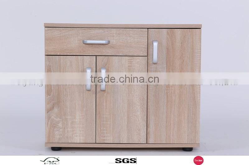 2016 modern Perfect and good quality wooden drawer storage cabinet with 2doors