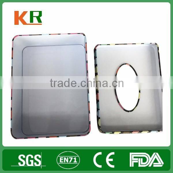 High quality and NEW deisgn custom tin tissue box/case, napkin holder