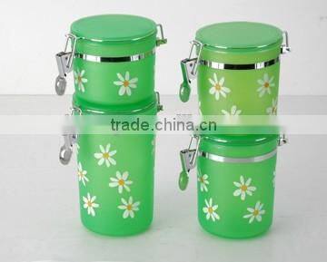 Tall Clear Plastic Preserving Jar With Wire Clamp Closure