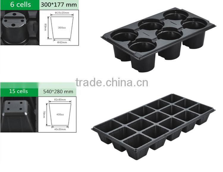 6 15 18 32 50 72 98 105 128 200 holes plastic seed starter tray