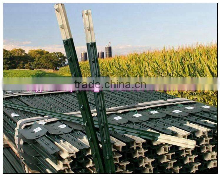 1.33lbs/feet 8FT Green Painted Studded T Post Wholesale
