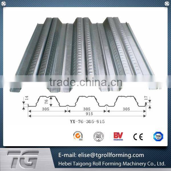 Hydraulic cutting 8-12m/min floor deck roll forming machine made in china low price