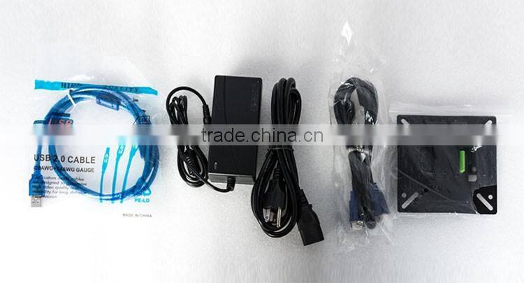 Pure flat 15.6 Inch touch screen monitor with wall mount