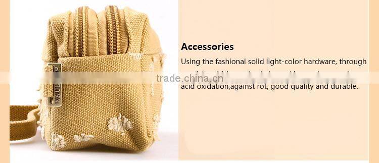 Vintage 16OZ Canvas Wallet Handbag With Outside Wallet Women for Woman Wallet Packet Money and Iphone Bag