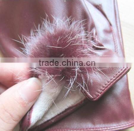2013-2014 fashionable desin lady leather glove