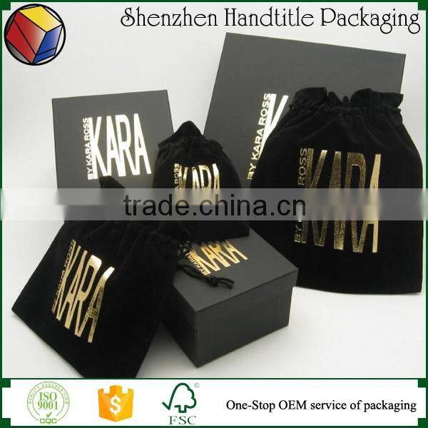 screen printing velvet pouch logo jewelry pouch with logo gold foil stamping