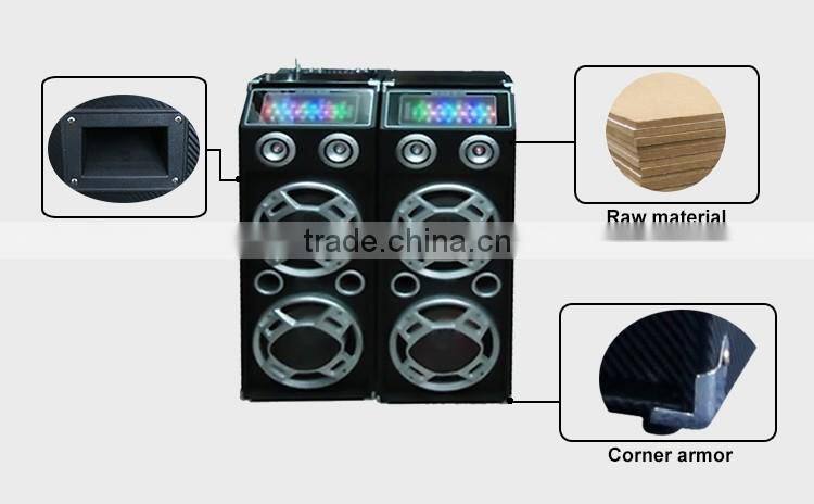 Active Wooden Speaker with EQ Karaoke Using Active Sound System Dual 10inch PA Speaker
