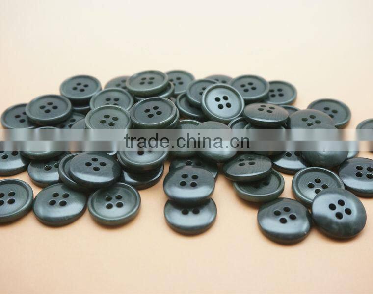 Fancy 4 Holes High Quality Black Natural Corozo Nut Buttons with Rim