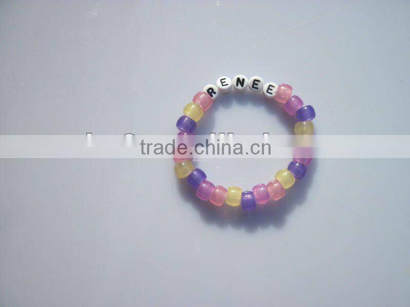 children funny uv bead solar bead bracelet colour change in sunshine test UV checker