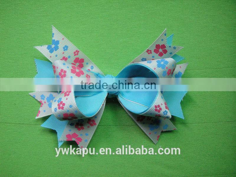 Popular new style lovely ribbon bow for girl