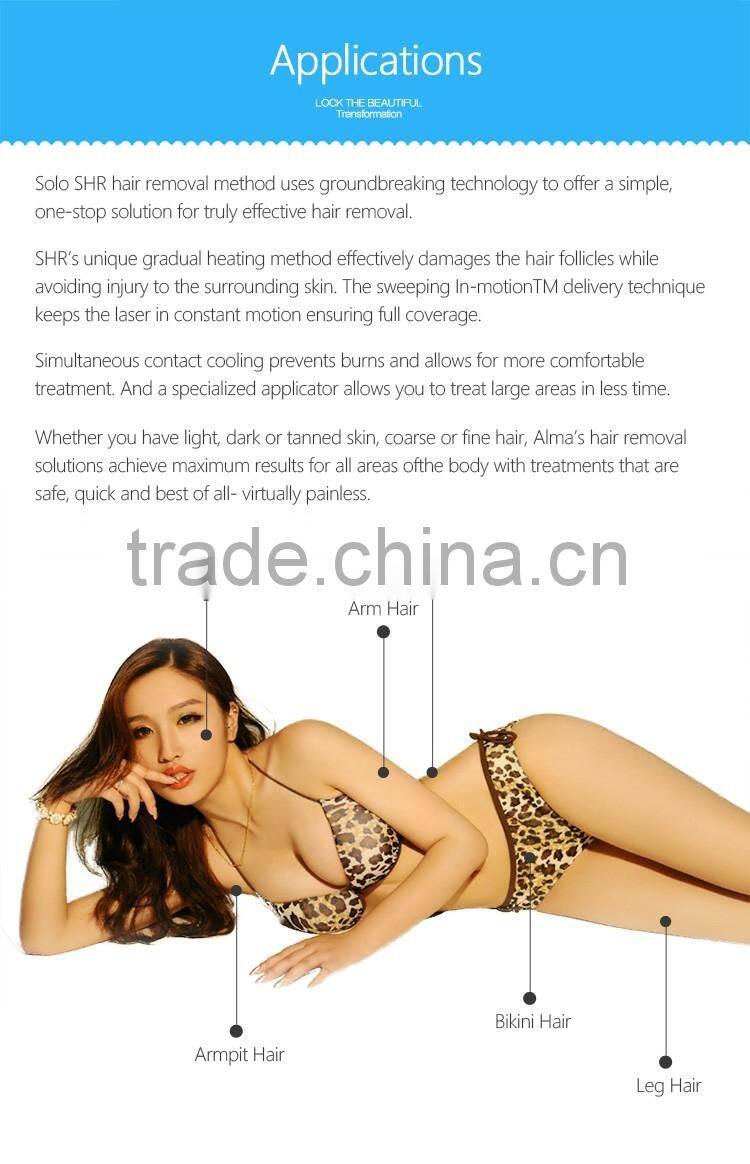 2016 Simply & easy operation Ipl + e-light+ SHR 3 in 1 Mini Hair removal beauty machine in cheap price ipl shr SR HR factory