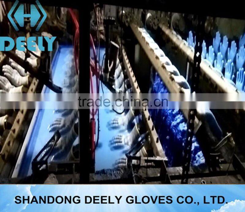 13G green nylon liner 1/2 latex foamed gloves /working glove/1/2 half coated gloves