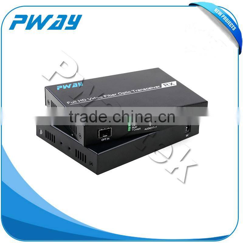 Hot swappable hf radio transceiver and receiver up to 10km vga fiber transmitter