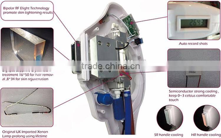 2016 Best Skin Rejuvenation and Hair Removal Beauty Machine SHR Elight