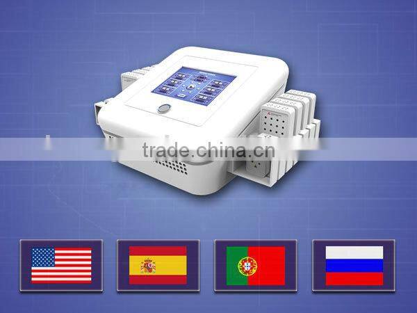 2015 High Quality 650nm 980nm lipolaser for body weight loss machine