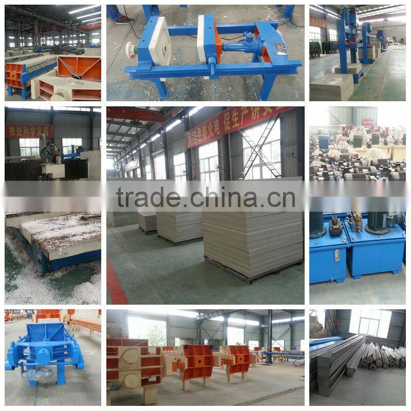Semi-automatic membrane filter press machine equipment