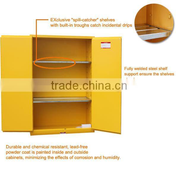 30gal Laboratory Use Fireproof Flammable Chemical Storage Cabinet , Chemical Safety Cabinet
