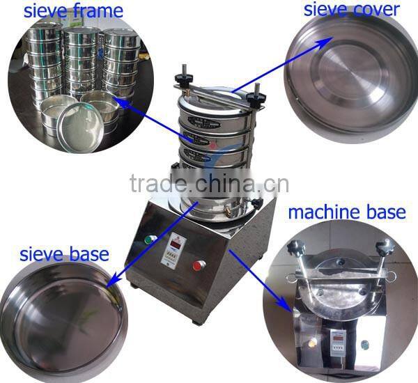 China laboratory soil testing vibration sieves with stainless steel material
