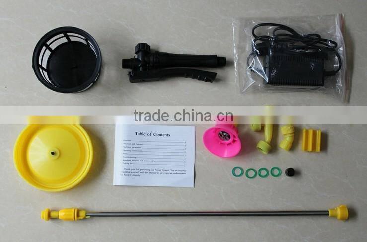 18L plastic eletric knapsack pump sprayer,flux adjustable,high pressure, low energy consumption and large capacity