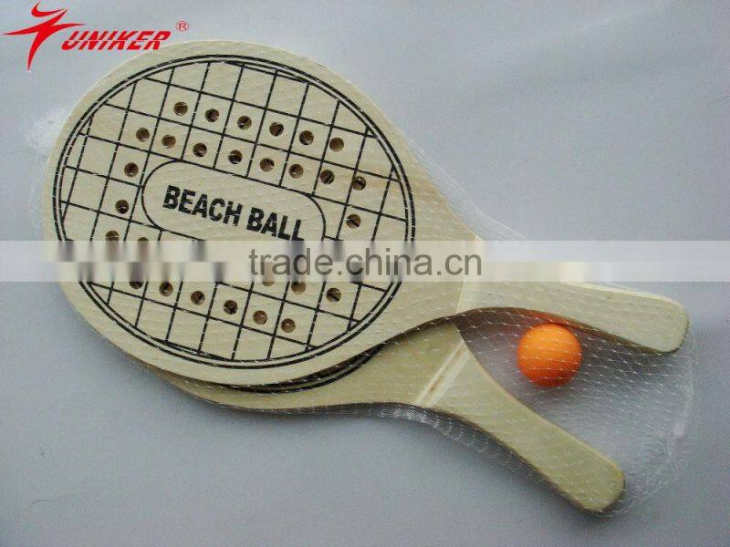 Hot Selling Wooden Beach Bat And Ball Set for Outdoor Sports