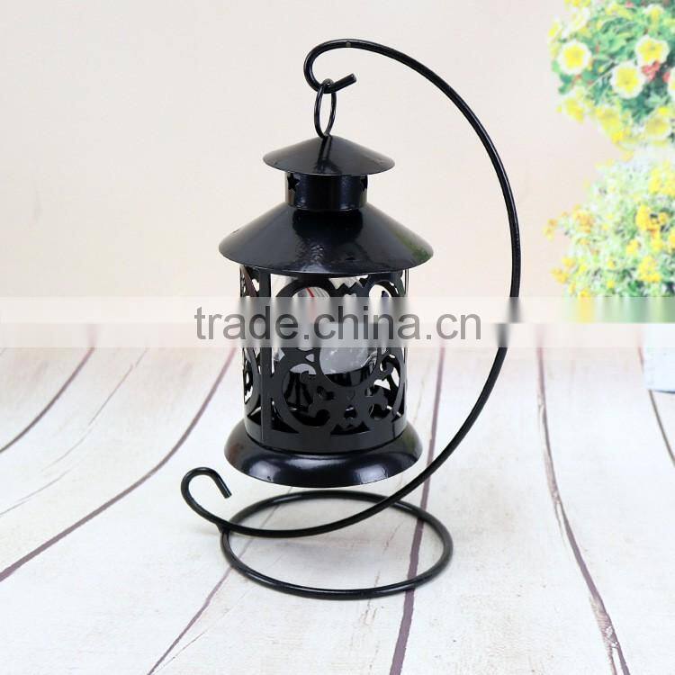 Wrought Iron Classical Street Lamp Candlestick Wedding Gift Candle Holder