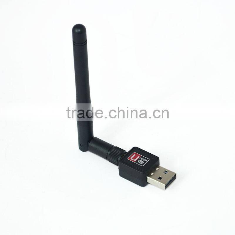 portable hot selling Mini 150M 300mbps USB WiFi Wireless Network Card 802.11 n/g/b LAN card Adapter with Antenna