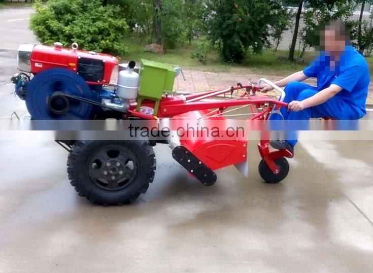 12hp walking tractor with trailer
