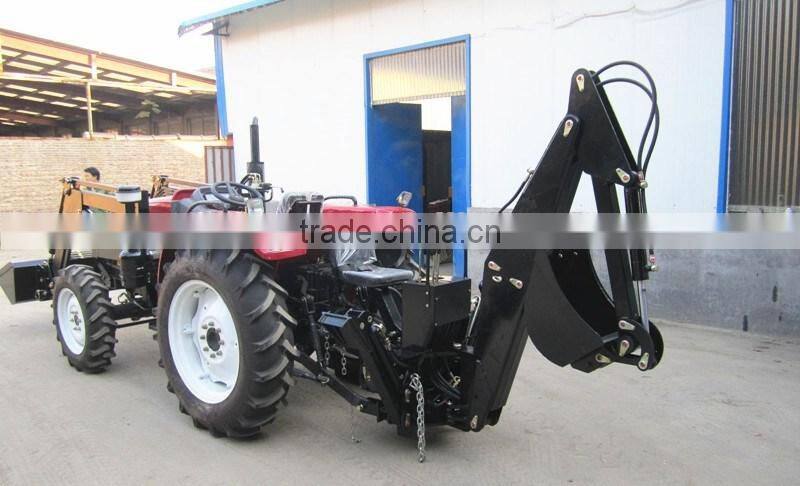 30 hp tractor with BACKHOE and FRONTLOADER 4WD, POWER STEERING