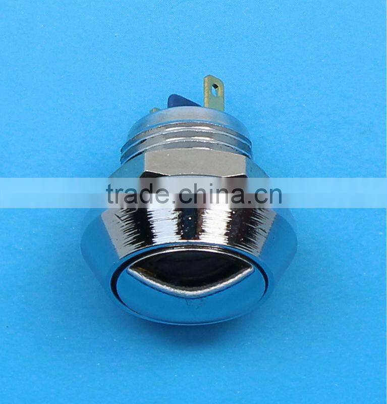 12mm metal waterproof electrical push button switch