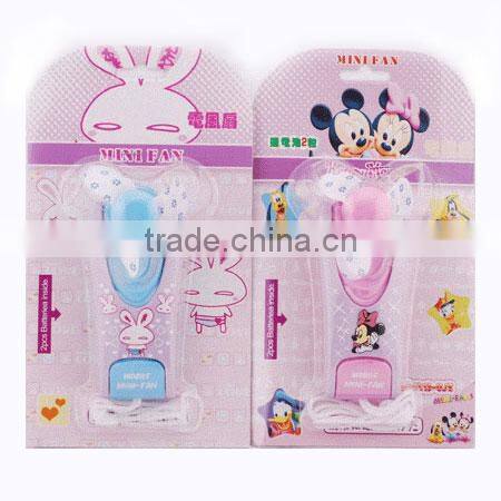 Cartoon foldable portable desk fan