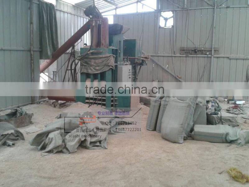 Horizontal hydraulic baling press machine/sawdust wood shavings press baler machine XSJM-50T