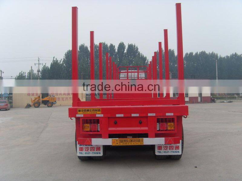 3 axle high quailty wood trailer , log trailer , tractor trailer for hot sale