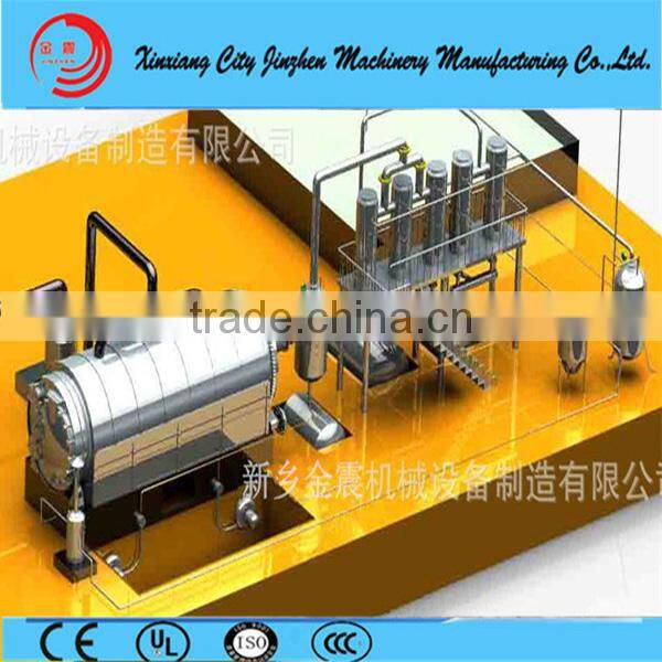 2013 new design recycle machine making oil from waste tyre/ plastic/ rubber