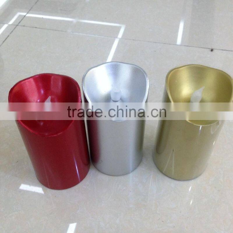 flameless led candles sliver led real wax candles led Chrismas flameless candle