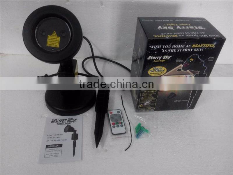 Red green outdoor star sky twinkling laser projector christmas light