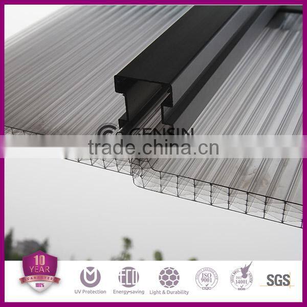 U lock polycarbonate sheet/6-wall
