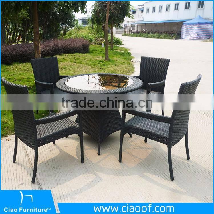 Factory Main Products Black And White Dining Table And Chairs
