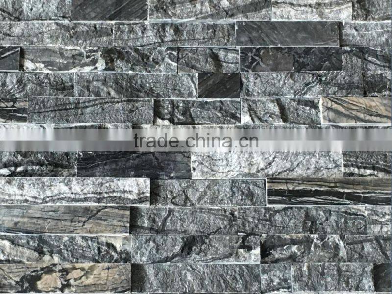 High quality tree black marble stone,cultural stone
