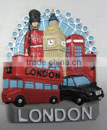 Polyresin custom london magnet