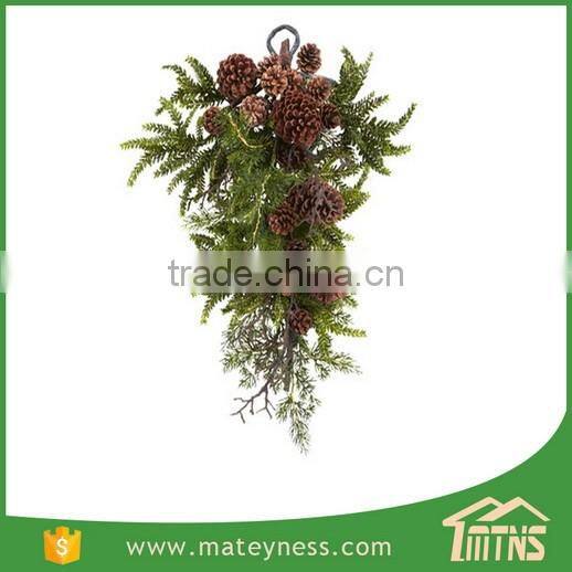 Artificial Outdoor Christmas Swag Lights Decoration