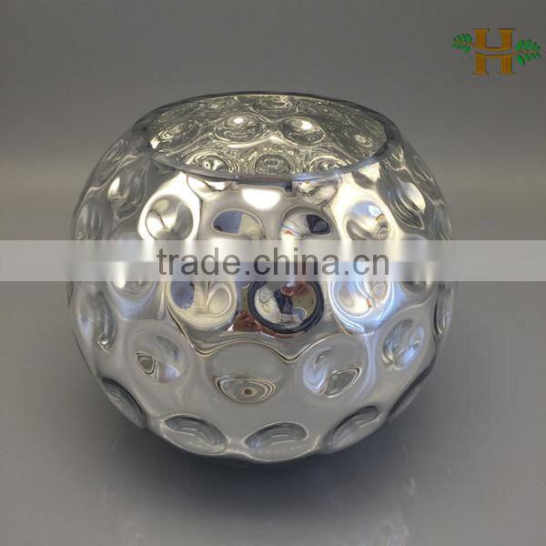 Mercury glass vase,silver or gold color glass vase