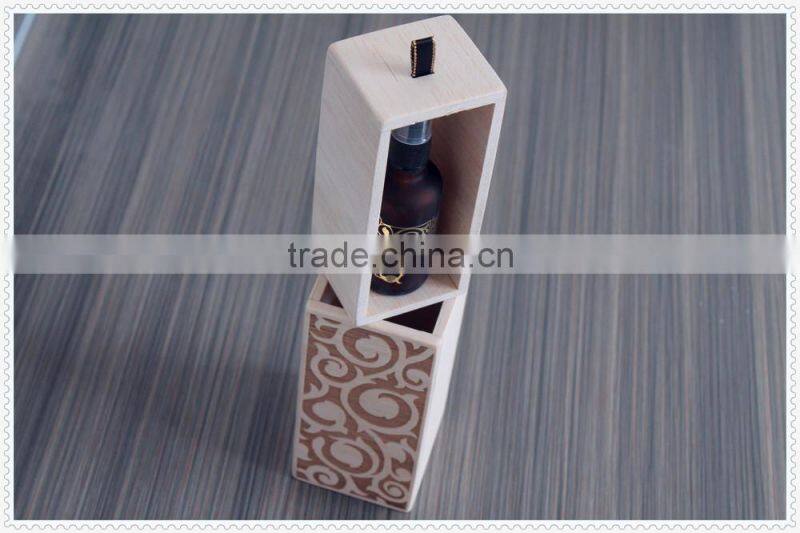 2016 laser design handmade cheap wooden essential oil box essential oil carrying case